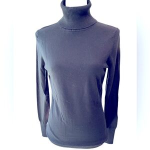 GAP Navy Blue Women's Merino Wool Turtleneck Sweater sz M